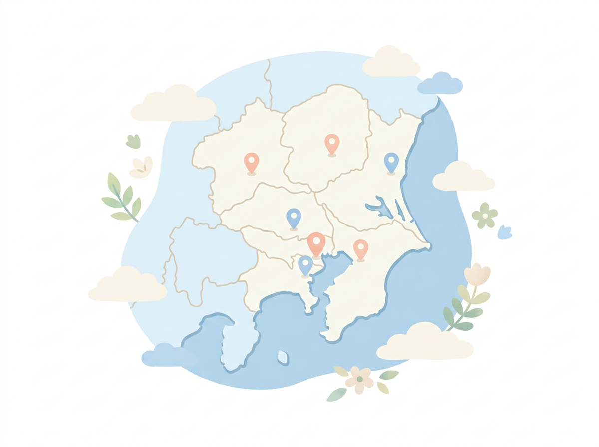 関東全域の対応エリアマップ